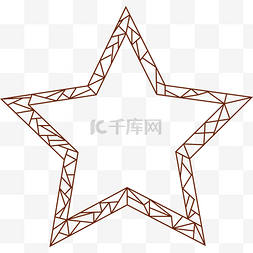 五角星中式边框元素下载