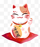 日本招财猫装饰插画