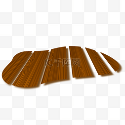 实木多层地板图片_棕色的木板地板插画