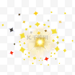 光芒星星图片_天空中闪烁的星星6