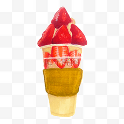  草莓冰淇淋 