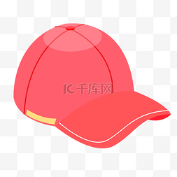 2.5D红色帽子插画