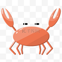 煮螃蟹图片_黄色的螃蟹手绘插画