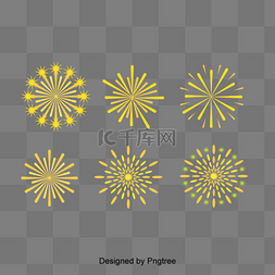红绿黄设计图片_简单的烟花装饰图案设计