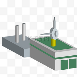 不规则绿色图片_矢量图风力发电系统