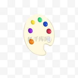 涂鸦宣传图片_绘画班宣传调色板PNG