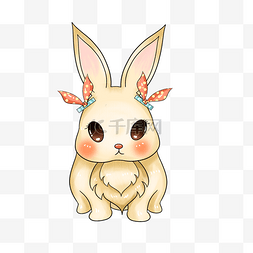 长耳朵兔子图片_手绘可爱兔子