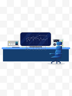 办公桌图片_操作台办公桌元素