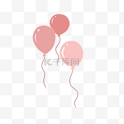 矢量气球图片_手绘节情人节卡通气球