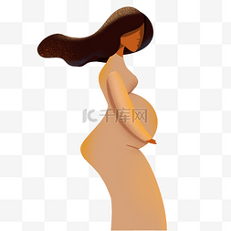 怀孕肚皮图片_一个美丽的年轻孕妇