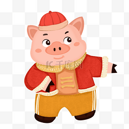 猪猪送福图片_2019年猪年动物形象