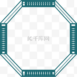 文艺蝴蝶图片_几何手绘简约文艺清新边框透明底