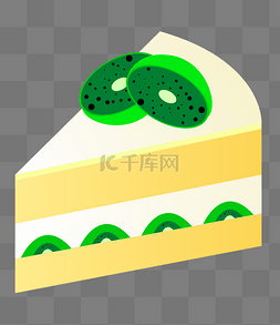 蛋糕图片_2.5D猕猴桃蛋糕