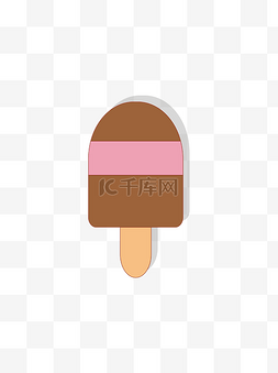 甜品冰棒图案小清新可爱插画