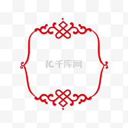 中国风创意边框图片_新年喜庆边框插画