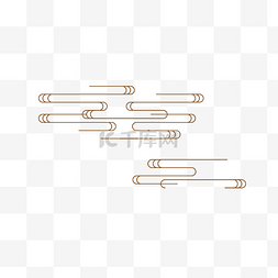 图案云底纹图片_云纹复古古典装饰线条