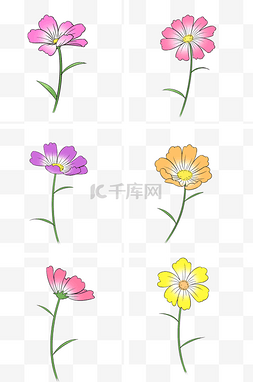 花朵造型图片_中国风植物花朵造型