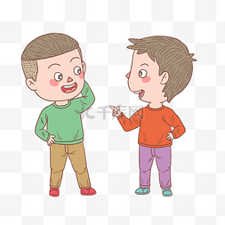 卡通手绘朋友聊天个人vip和企业vip免费下载手绘同事小聚png图个人vip