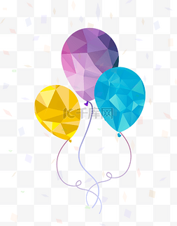 紫色ppt背景图片_手绘扁平气球矢量图