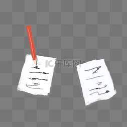 写字纸图片_手绘写字纸笔下载
