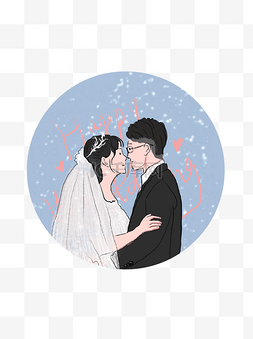 结婚唯美图片_唯美手绘幸福婚礼