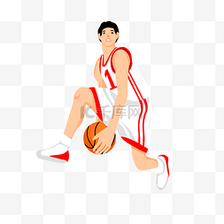 篮球比赛运动员图片_免扣卡通人物投篮