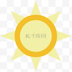 太阳图标图片_扁平化太阳矢量图下载