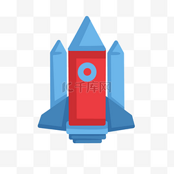 红色火箭素材图片_红色的航天火箭插画