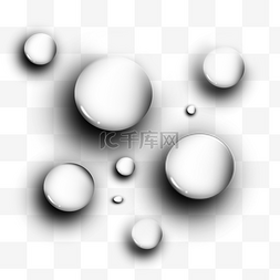 水滴清淡水珠透明液体