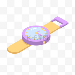 儿童手表图片_ 紫色手表 