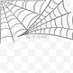 卡通蜘蛛网蜘蛛丝元素