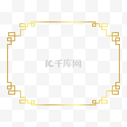 中国风高档渐变金色边框