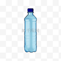 饮料简约海报图片_卡通矿泉水水瓶瓶装饰设计