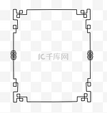 手绘黑色简约中国风边框