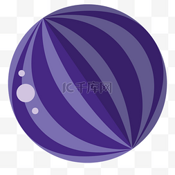 紫色卡通西瓜png