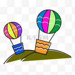 卡通可爱的气球矢量素材