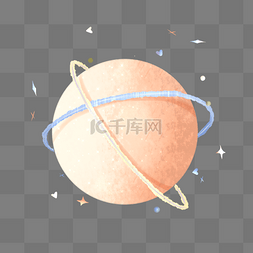 星球小清新图片_柔色系卡通小星球