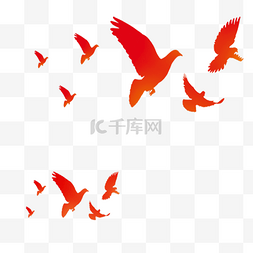 鸽子戏法图片_国庆节放飞鸽子元素