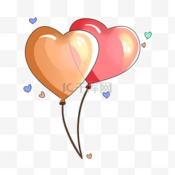 爱情元素气球图片_情人节装饰气球