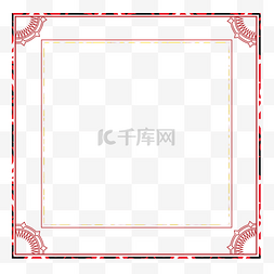 中国风彩色边框图片_卡通复古中国风喜庆边框