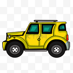 素材炫丽图片_吉普越野车jeep黄色