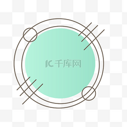 装饰扁平化图片_矢量卡通扁平化几何图形装饰边框