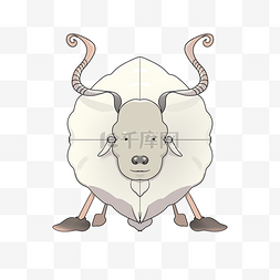 装饰羊角色羊m标定位