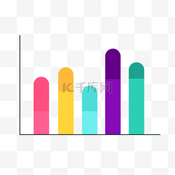 创意简约圆角长方形状立体PPT数据