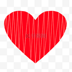 红色心形带图片_带心电图的红色心