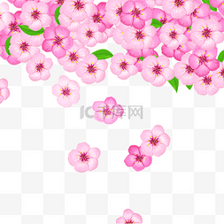 桃花花朵手绘装饰元素