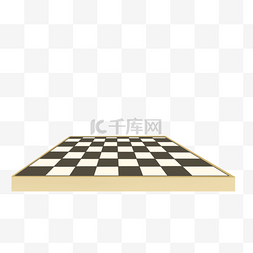 国际象棋素材图片_手绘黑白几何棋盘