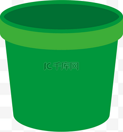深绿色卡通图片_绿色的大水桶设计图
