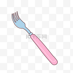 粉色可爱叉子