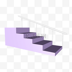 活动展架装饰图片_618电商c4d紫色台阶展架